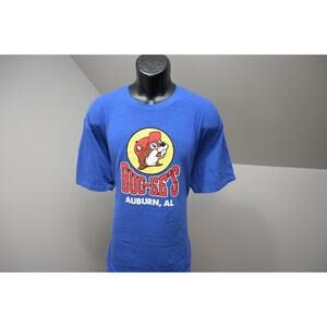 Bucee's Tee Shirt Blue Auburn Alabama Short Sleeve Graphic Mens Size 2XL XXL